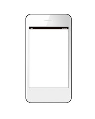 White smart phone