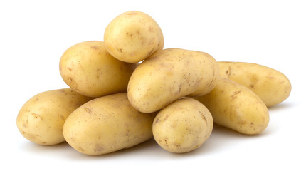Potatoes isolated on white background