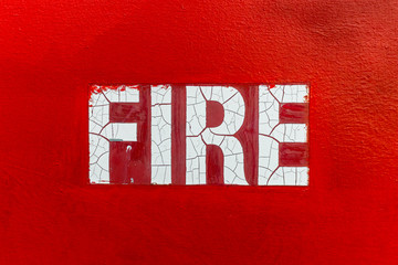 Red Fire Sign