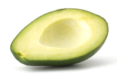Fresh avocado fruit isolated on white background