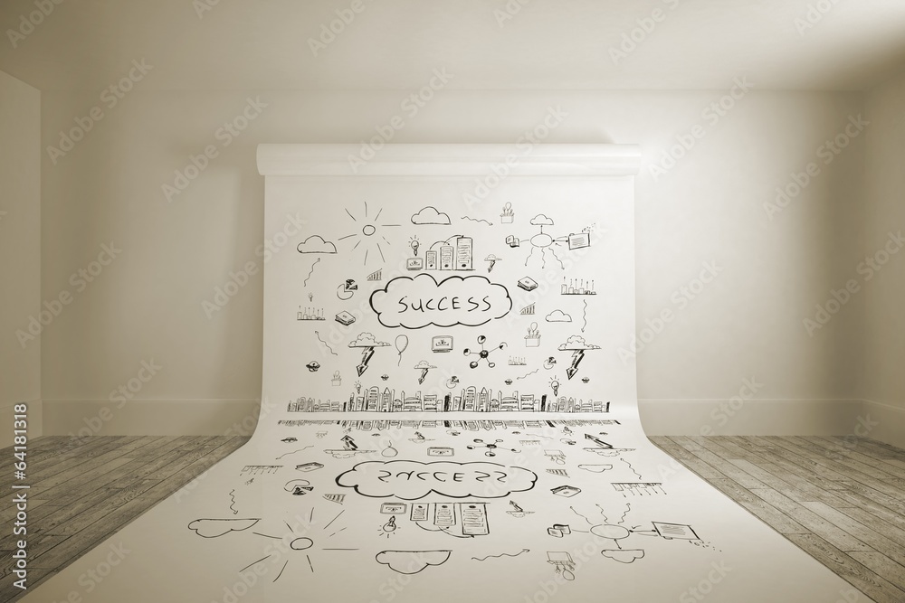 Poster composite image of success brainstorm