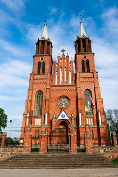 Neogothic Church in Plonka Koscielna