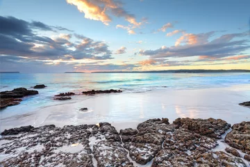 Abwaschbare Fototapete Australien Farben der Morgendämmerung in Jervis Bay NSW Australia