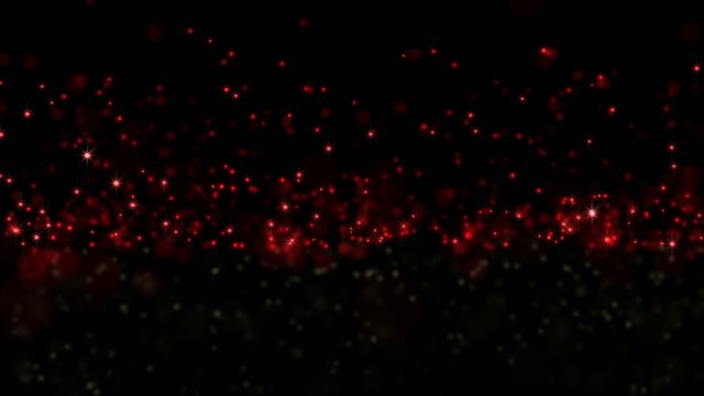 red spherical particles fly 1