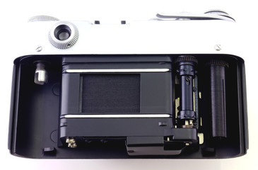 Retro camera isolated on white