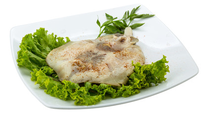 Grilled ray fish