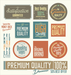 Premium quality retro labels