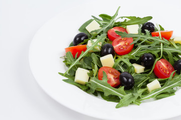 Salad with mozzarella