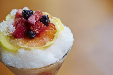 fruit ice dessert