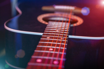 guitar in the spotlight