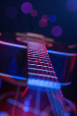 guitar in the spotlight