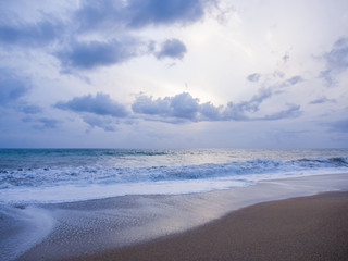sunrise at sea on beach
