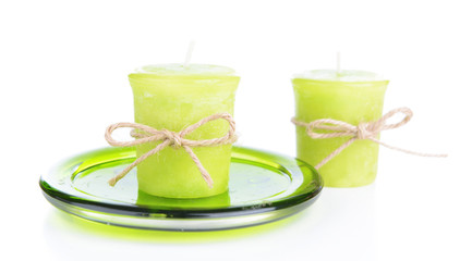 Candle isolated on white