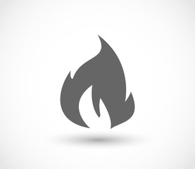Fire flame icon vector