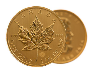 Canadian Gold Maple Leaf one ounce coin