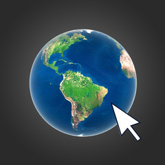 globe internet concept isolated