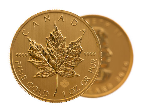 Canadian Gold Maple Leaf one ounce coin