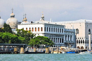 San Marco and Doge's Palace from the Grand Canal.Venice, Italy.