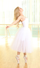 Beautiful balerina dancing in ballet class © Africa Studio