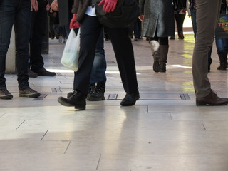 Fototapeta premium people walking