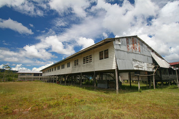 Fototapeta na wymiar Bario - Longhouses