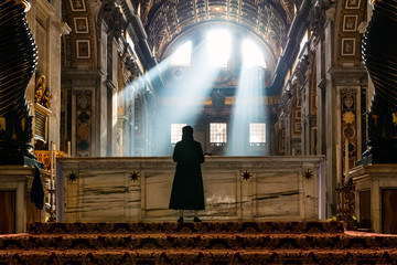 Lights of the Vatican - obrazy, fototapety, plakaty