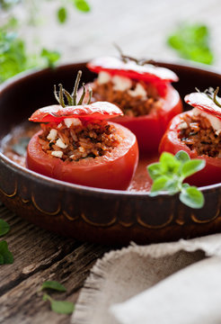 vegetarisch gefüllte tomaten II