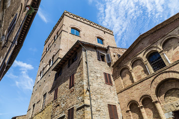 towers of old town San Giminiano, Tuscany, Italy