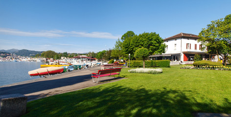 Obraz premium View of the Gulf of Lugano