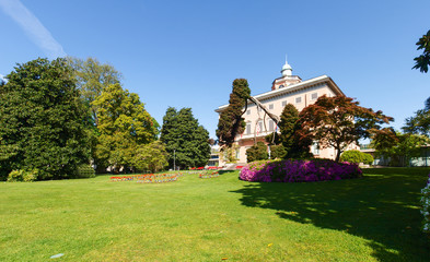 Villa Ciani in the botanical garden of the city of Lugano