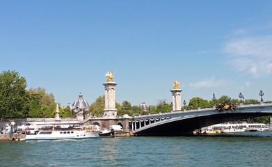Fototapeta na wymiar Paris, pont Alexandre III
