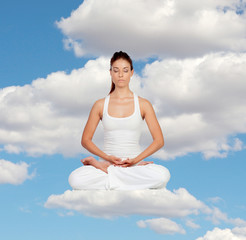 Woman doing yoga