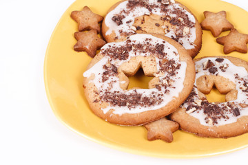shortbread cookie on the plate
