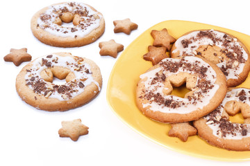 shortbread cookie on the plate