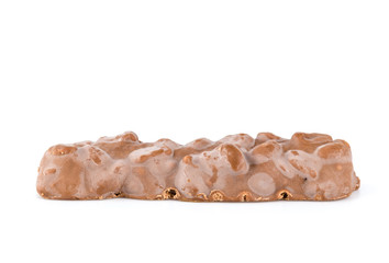 Chocolate bar isolated white background