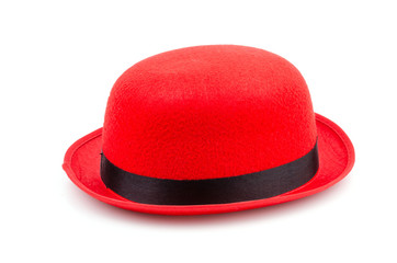 Red hat isolated white background