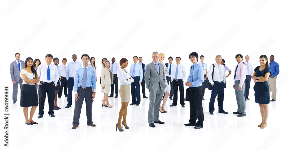 Canvas Prints large group of business people