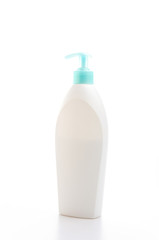 Plastic bottle isolated white background