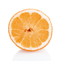 Fresh orange isolated on white