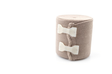 Elastic bandage isolated white background