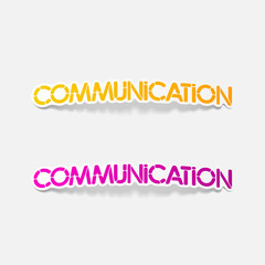 realistic design element: communication
