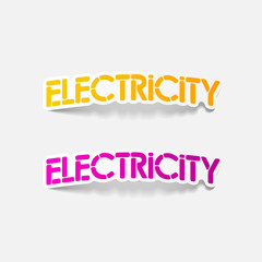 realistic design element: electricity