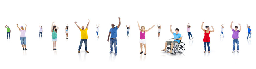 Fototapeta premium Youth cheering