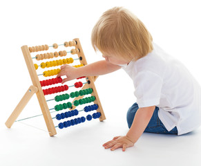 Little boy thinks the accounts