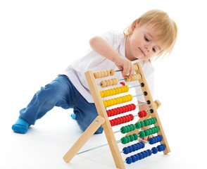 Little boy thinks the accounts