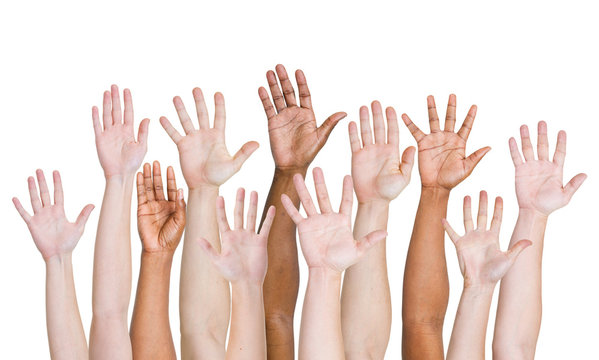 Group of People Hands Up