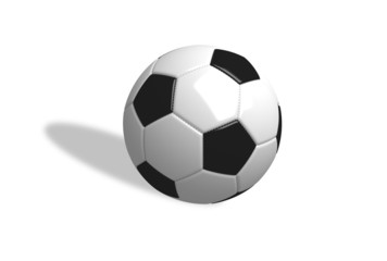 Fototapeta premium 3D Football in white background