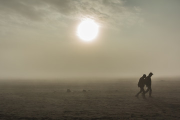 Bromo desert in east java , indonesia © orpheus26