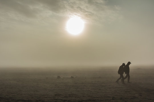 Bromo desert in east java , indonesia