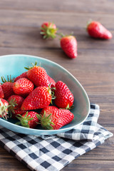 Strawberry in a bowl